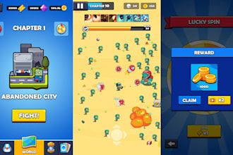 design UI for 2d midcore casual game