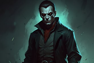 do fantasy horror character illustration