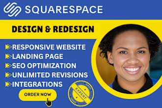 build squarespace website design squarespace redesign website landing page store