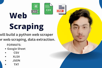 do expert web scraping, data mining, and automation with python