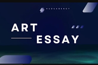 analyze paintings, sculptures, etc and write an art essay, research and summary