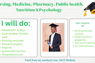 do nursing, healthcare, and public health content and medicine papers