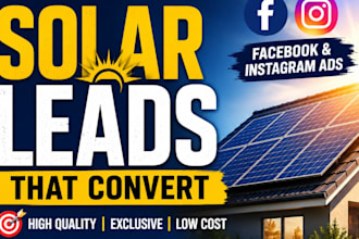 generate solar leads using facebook and instagram ads
