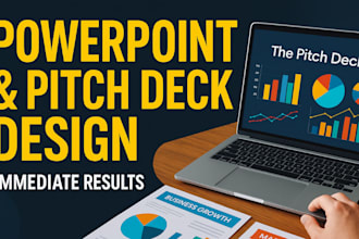design or redesign pitch deck and professional powerpoint presentation