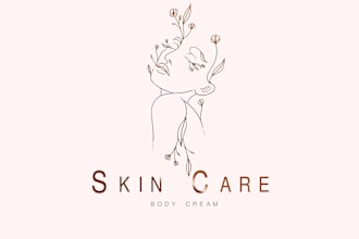 design skin care body care cosmetics beauty logo