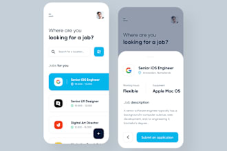 develop job portal app, job listing app, recruitment app, job seeking app