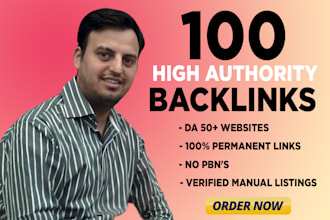 provide high quality authority backlinks with white hat SEO