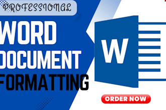 edit, design, and format word document, thesis, report, proposals and article