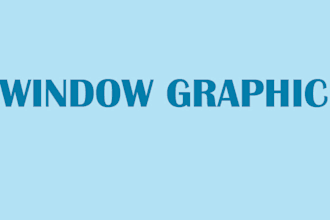 make modern shopfront storefront window graphics signage design