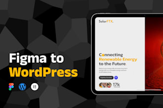 migrate figma UI designs to wordpress professional website