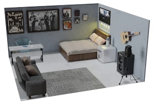 3d model and render any isometric scene in blender