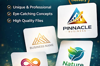 create modern minimalist logo design for your business brand