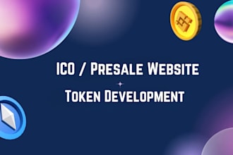 develop erc20, bep20 token, presale website, smart contract