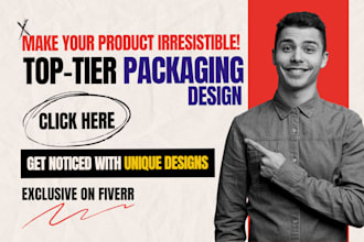 premium product packaging box design and label design, mailer box design, pouch