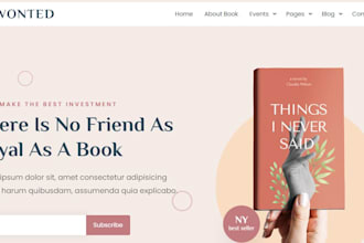 design ebook website, author website, children book website