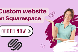 custom squarespace website or redesign current squarespace