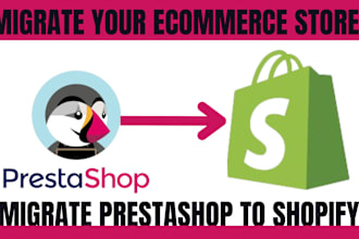 clone transfer copy migrate prestashop to shopify website store