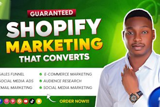 promote shopify store, sales funnel, ecommerce marketing, or boost shopify sales