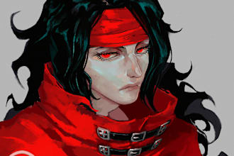 paint in a semirealistic style your oc or fanart