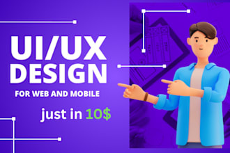 design user friendly UI UX for mobile and website figma PSD