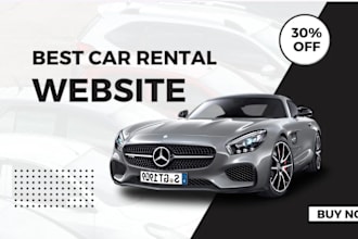 do car detailing website, taxi booking website and car rental website