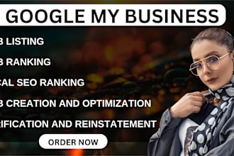 build gmb profile and listing for local seo ranking,instant verification