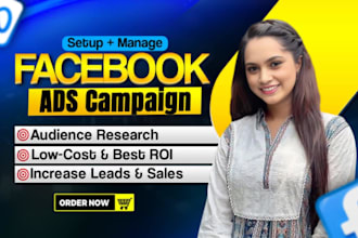 do your facebook ads campaign, instagram ads, marketing, meta ads
