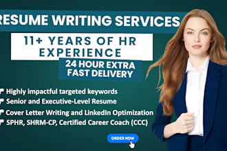 provide professional resume writing services, cover letter