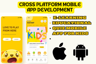 kids educational app elearning gamified app ios android mobile app development
