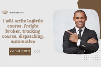 write logistic course, freight broker, trucking course, dispatching, automotive