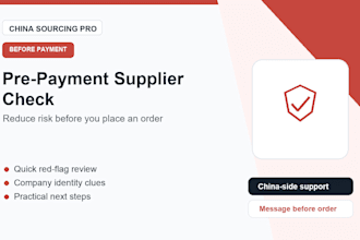 check a chinese supplier before you pay or place an order