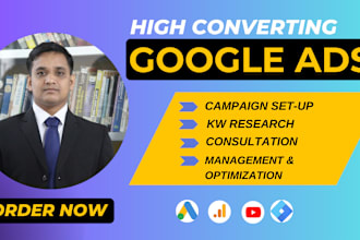 setup and manage your google ads adwords PPC and shopping campaigns