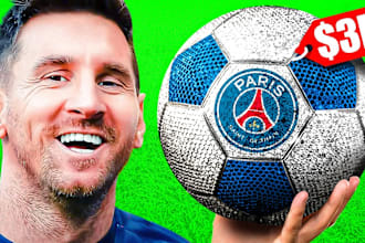 design eye catchy football or soccer, youtube thumbnails