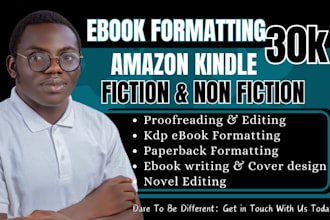 be your book editor, ebook formatting, book proofreading, kdp book formatting
