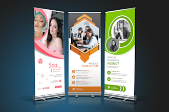 do professional, roll up banner, door hanger, banner, id badge in 24 hours