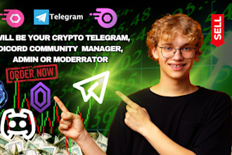 do community manager, discord chatters, telegram moderator, hype crypto token