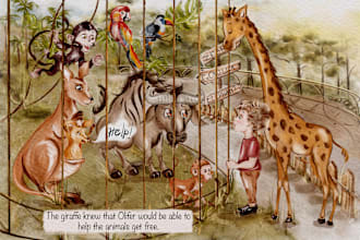draw cute children book illustrations