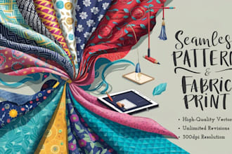 create custom seamless pattern designs and unique fabric prints