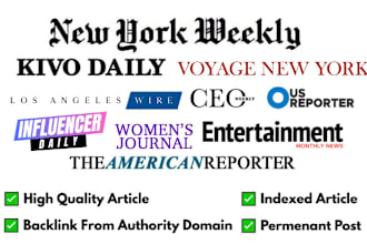 publish article or guest post on US top publications with backlinks