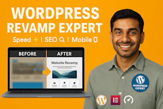 redesign and speed optimize your wordpress site