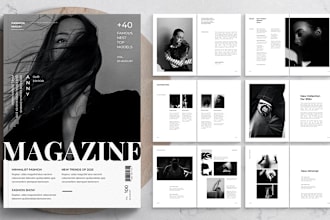 design magazine for adobe indesign, canva, ms word, affinity publishers