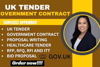do bid writing to win healthcare and uk cleaning tender government contracts rfp