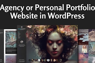 create a responsive agency or personal portfolio website in wordpress