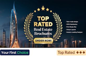 design a top rated luxury real estate brochure