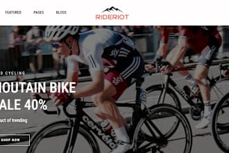 design profitable bicycle shopify store bike website bicycle dropshipping store