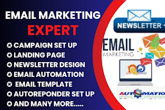 email marketing campaign on getresponse mailchimp mailerlite convertkit aweber