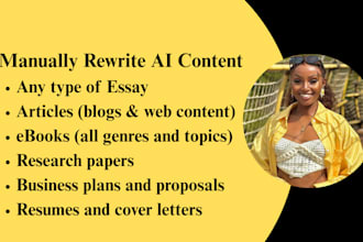 manually rewrite ai content, edit ebooks humanize chat gpt essays, SEO articles