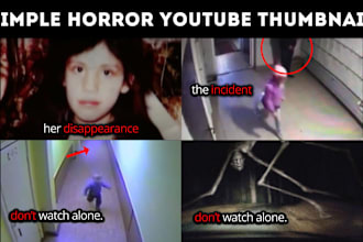 design scary horror youtube thumbnail
