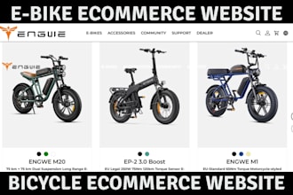 design bicycle website electric scooter shopify store bike website bicycle store