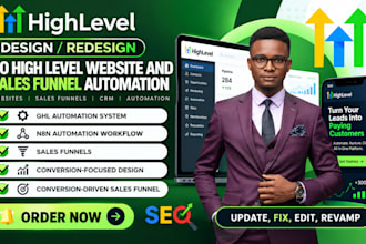 gohighlevel website design, ghl website redesign, ghl ai automation,ghl ai agent